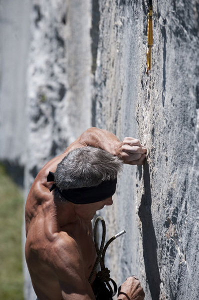 in Dolomites, his climbing homeland! Crimp master and Platen Master are his nick names!!!