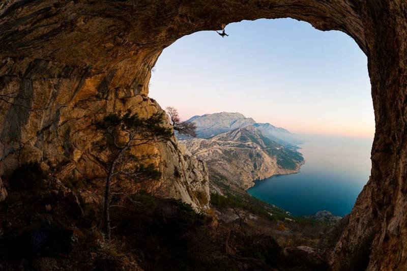 Untouched new area, Biokovo mountain in the distance